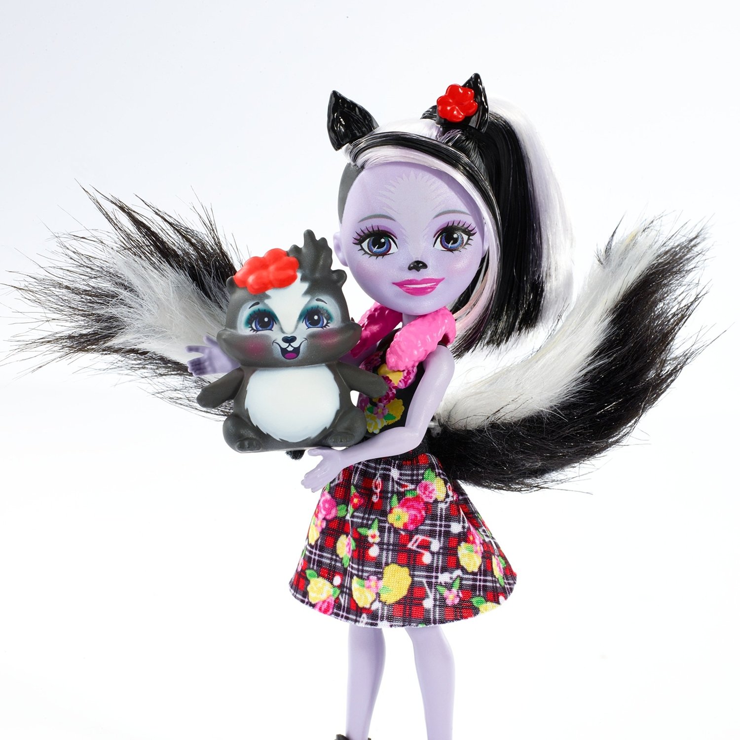 Кукла с питомцем Enchantimals FXM72 Сэйдж Скунси, 15 см