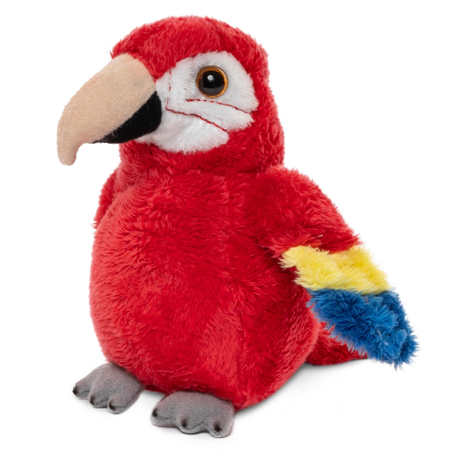 Мягкая игрушка Leosco Попугай красный 13 см арт.VP015A22