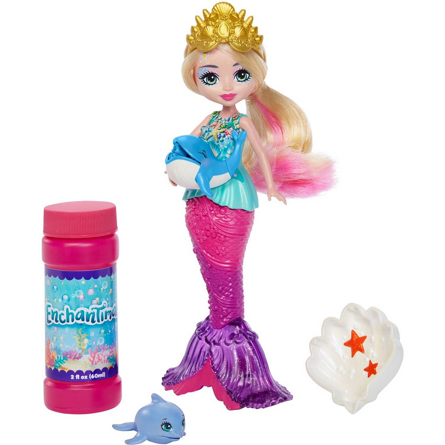 Кукла Enchantimals HFT24 Русалочка с волшебными пузырьками