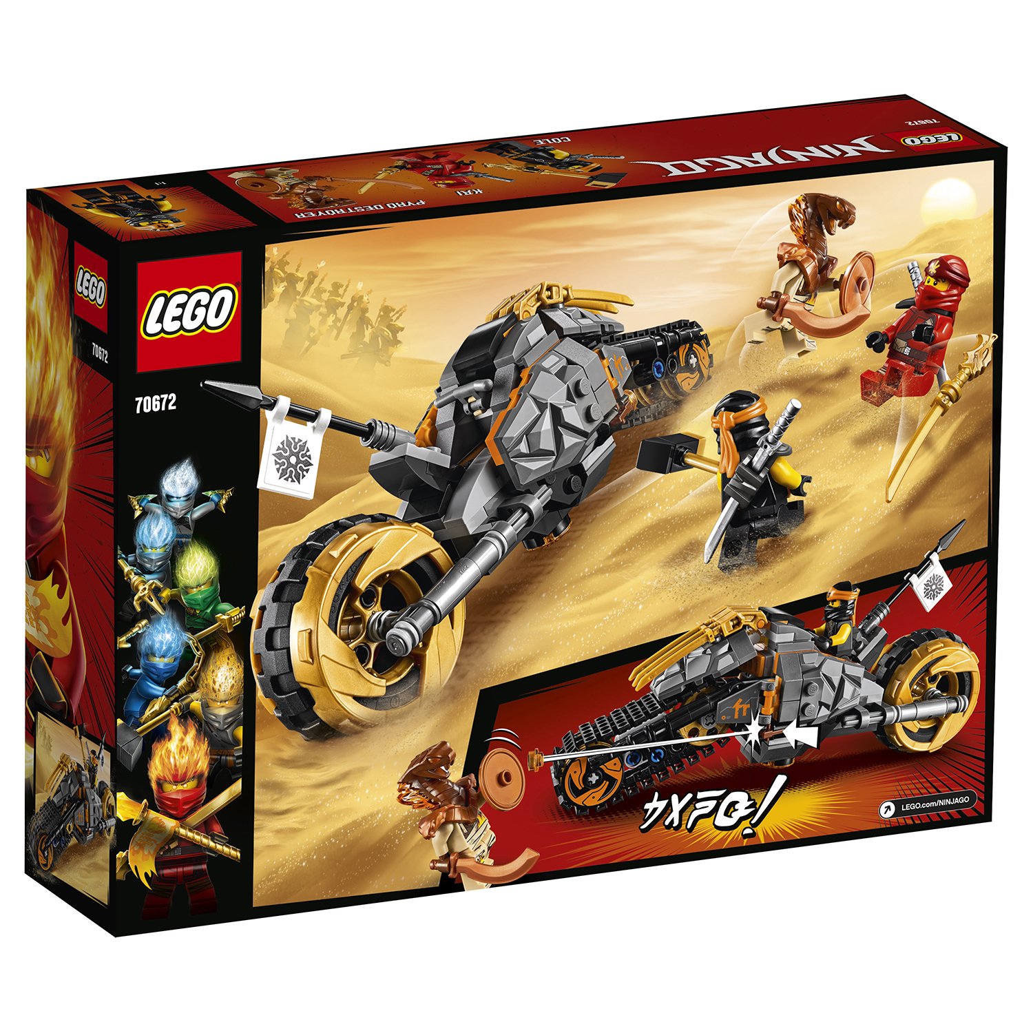 Lego Ninjago 70672 Раллийный мотоцикл Коула