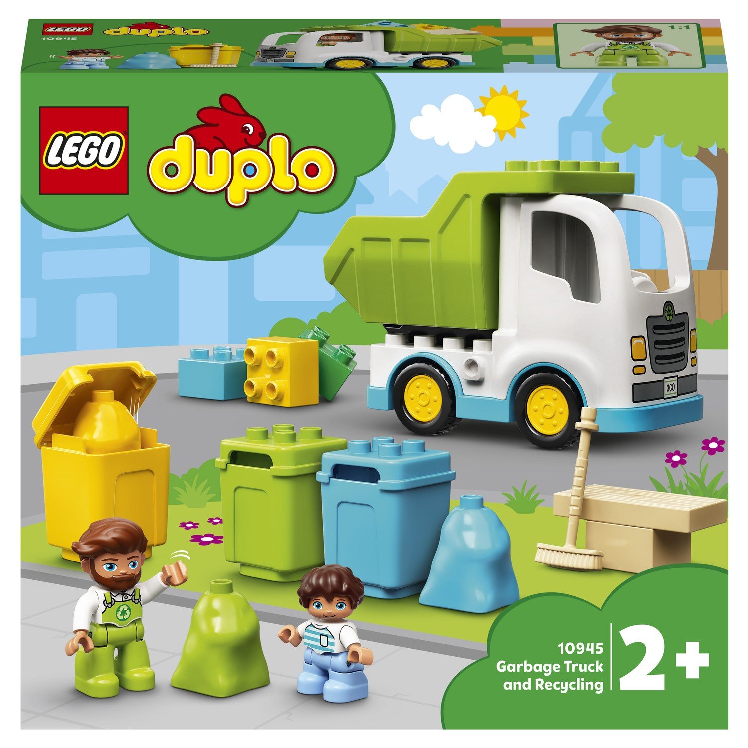Lego Duplo 10945 Мусоровоз и контейнеры для раздельного сбора мусора