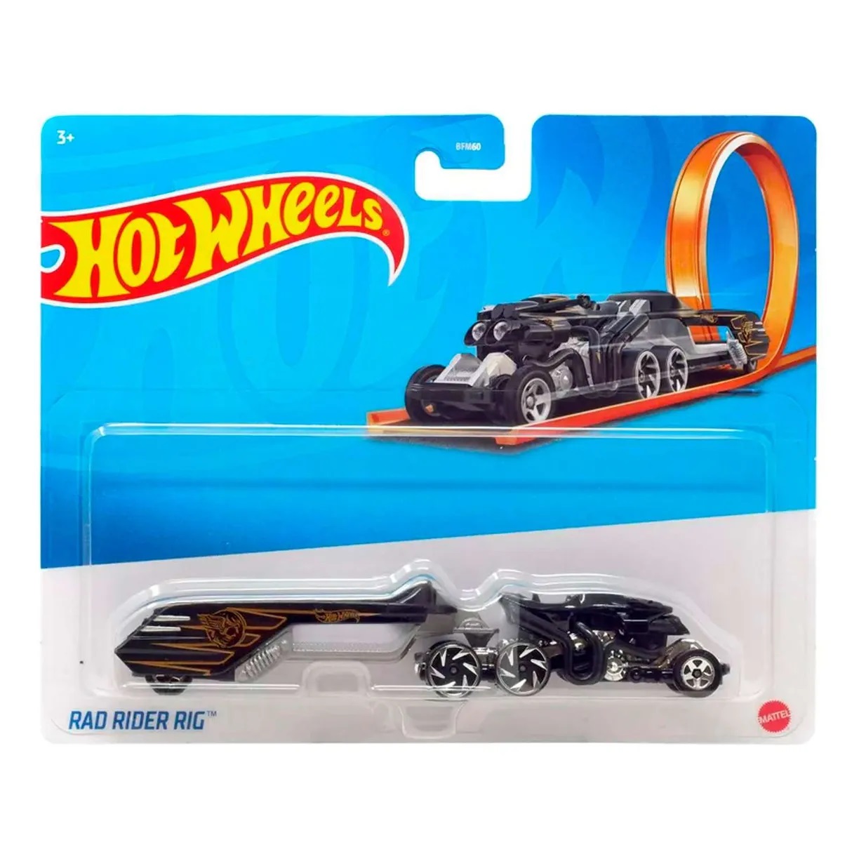 Трейлер Hot Wheels HMF99 Rad Rider Rig Black 2023