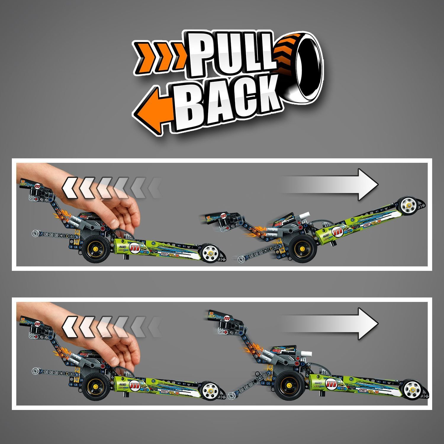 Lego Technic 42103 Драгстер