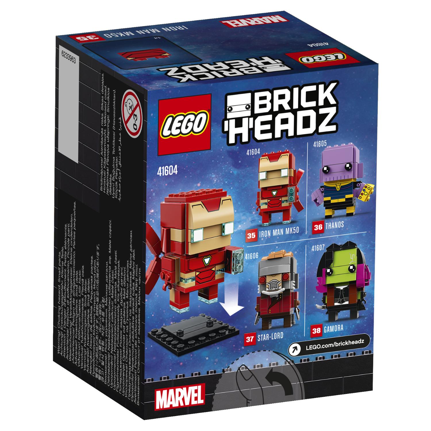 Lego BrickHeadz 41604 Железный человек MK50