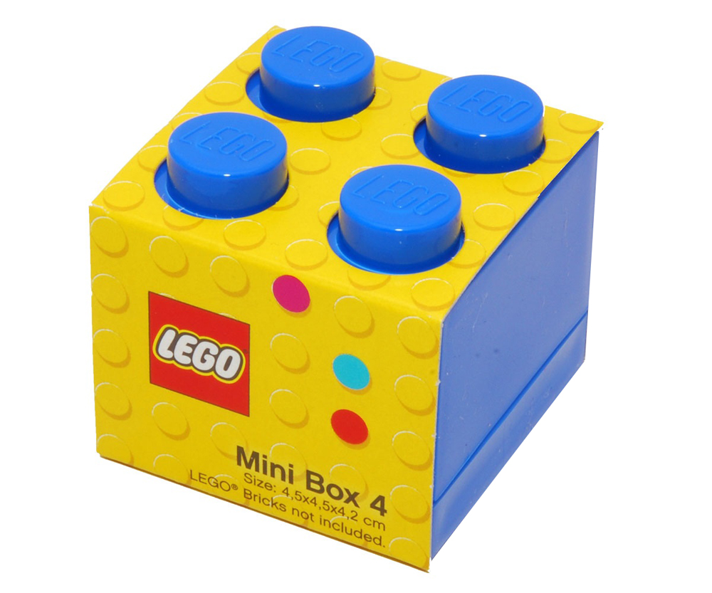 Пластиковый мини-кубик Lego 40111731 для хранения, синий