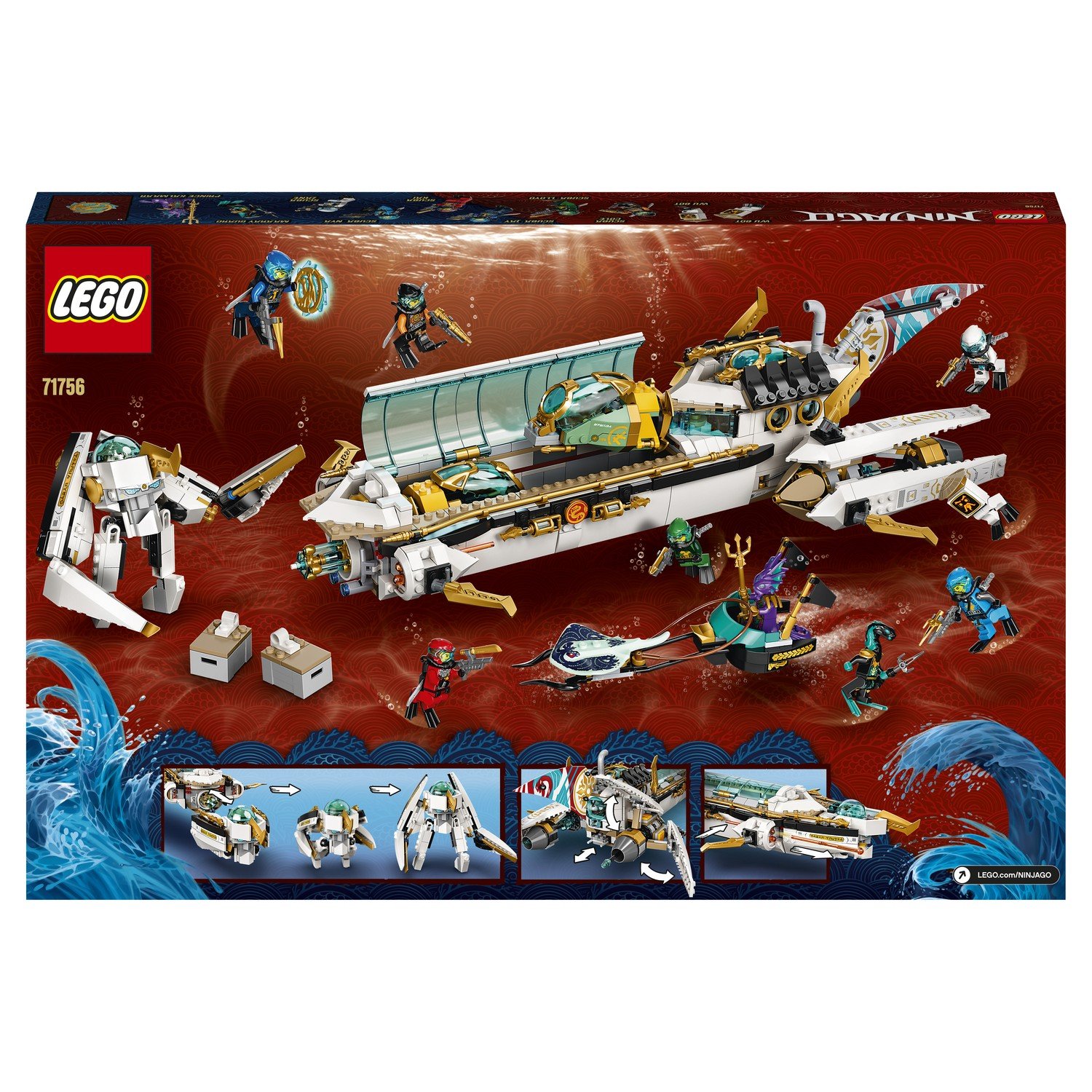 Lego Ninjago 71756 Подводный «Дар Судьбы»