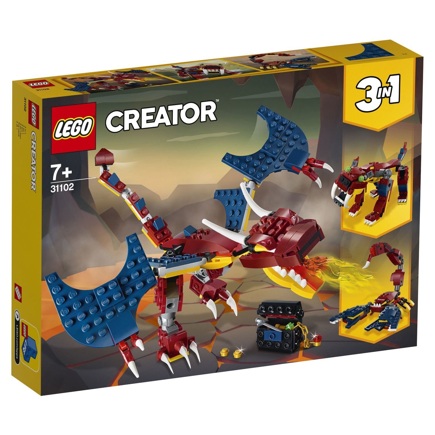 Lego Creator 31102 Огненный дракон
