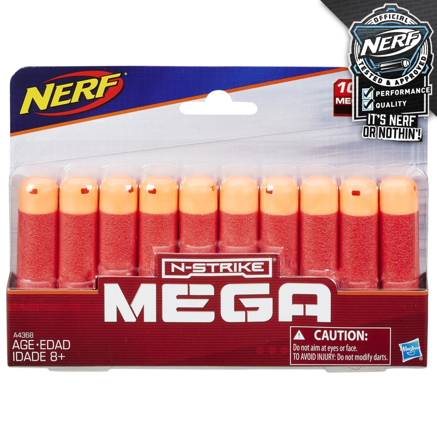 Стрелы Nerf A4368 10 стрел для бластеров Мега