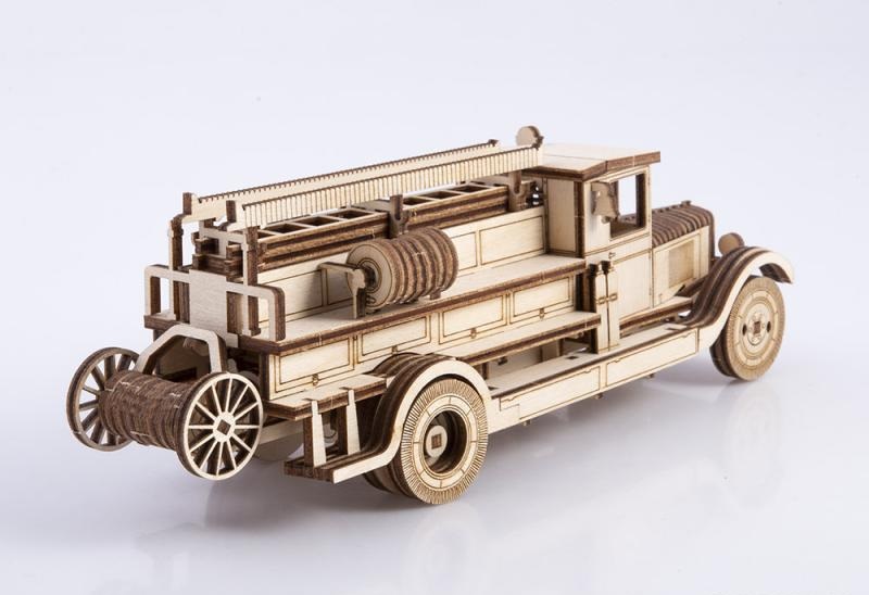 Сборная деревянная модель Baumi ПМЗ-1 Пожарный автонасос 1/35 арт.11008
