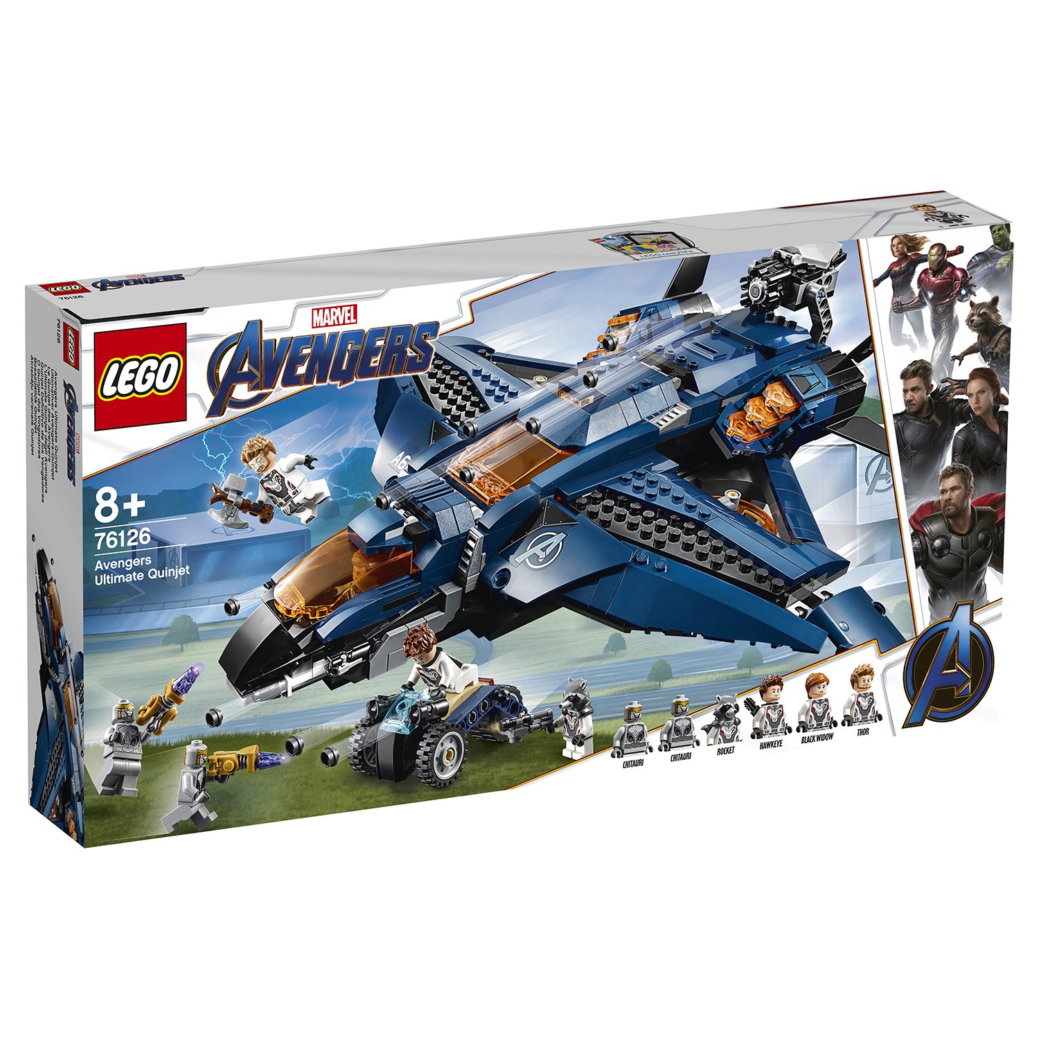 Lego Super Heroes 76126 Модернизированный квинджет Мстителей