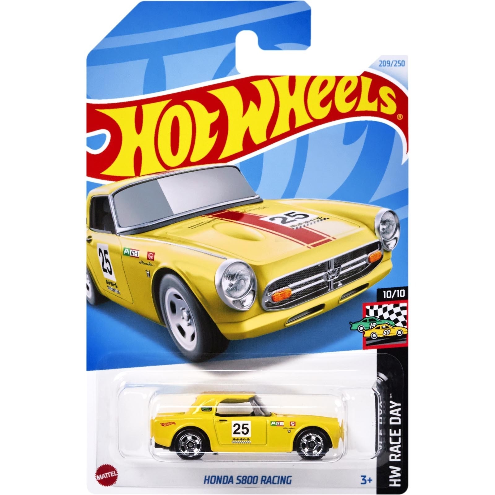 Машинка Hot Wheels HRY58 HW Race Day Honda S800 Racing 10/10