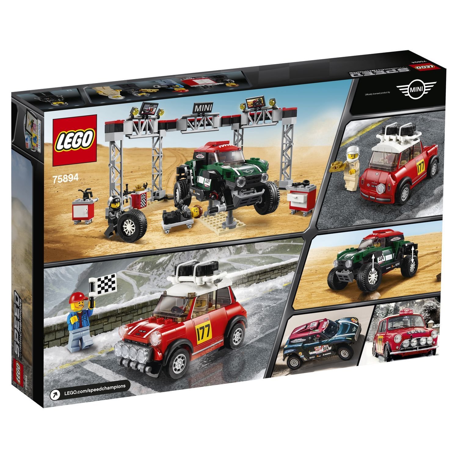 Lego Speed Champions 75894 1967 Mini Cooper S Rally+2018 Mini Cooper 75894