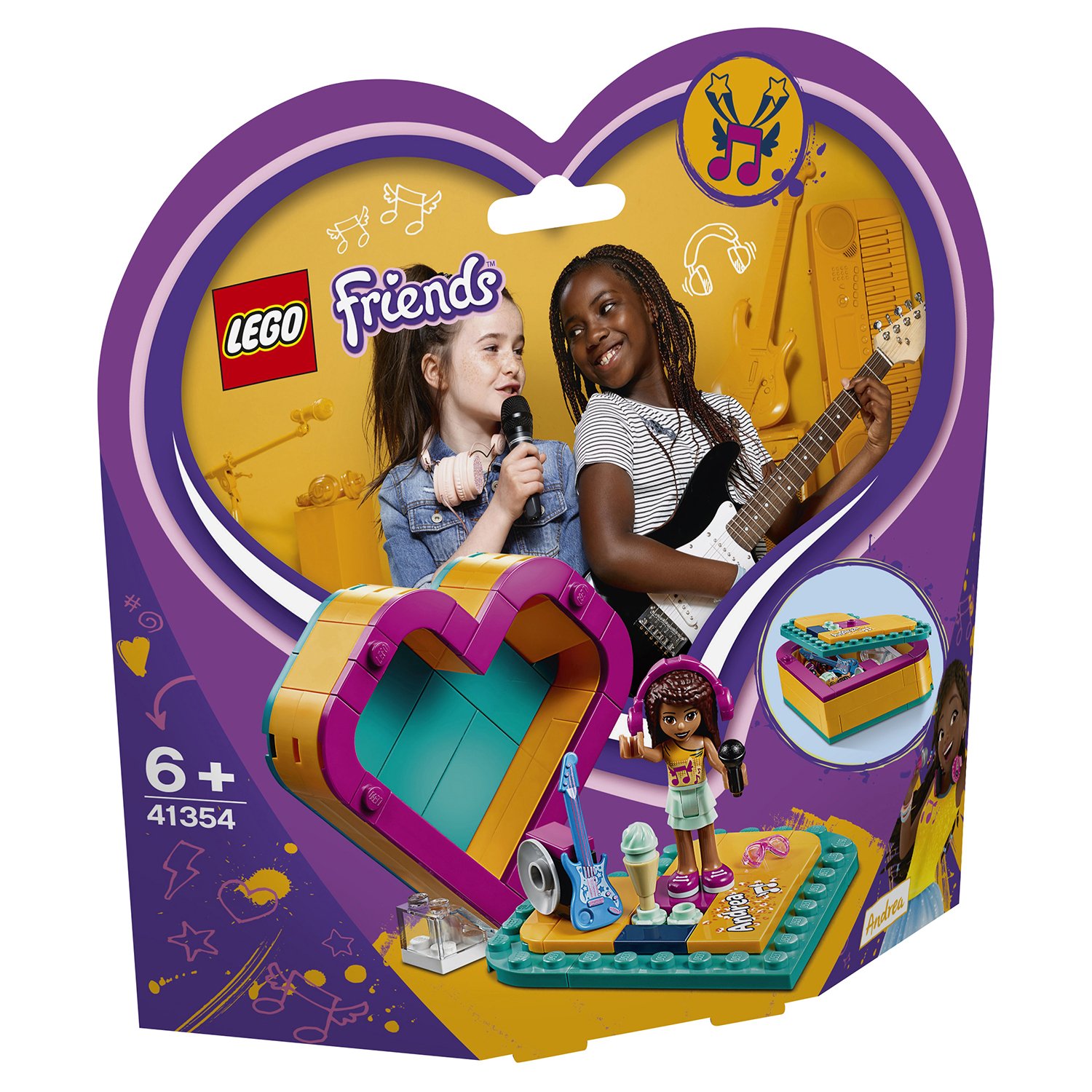 Lego Friends 41354 Шкатулка-сердечко Андреа