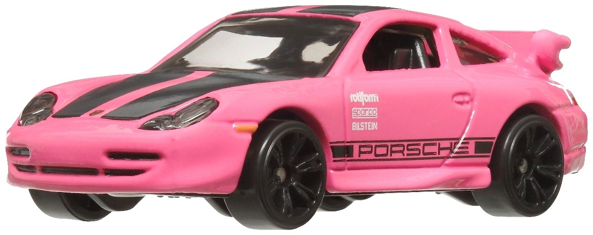 Машинка Hot Wheels Neon Speeders HRW75 Porsche 911 GT3 CUP 1/8 2024