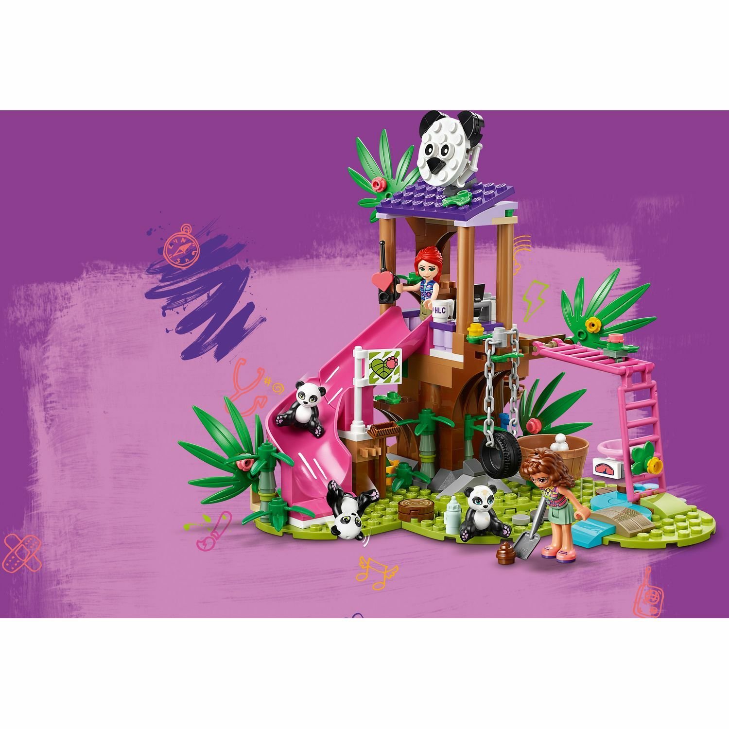 Lego Friends 41422 Джунгли: домик для панд на дереве