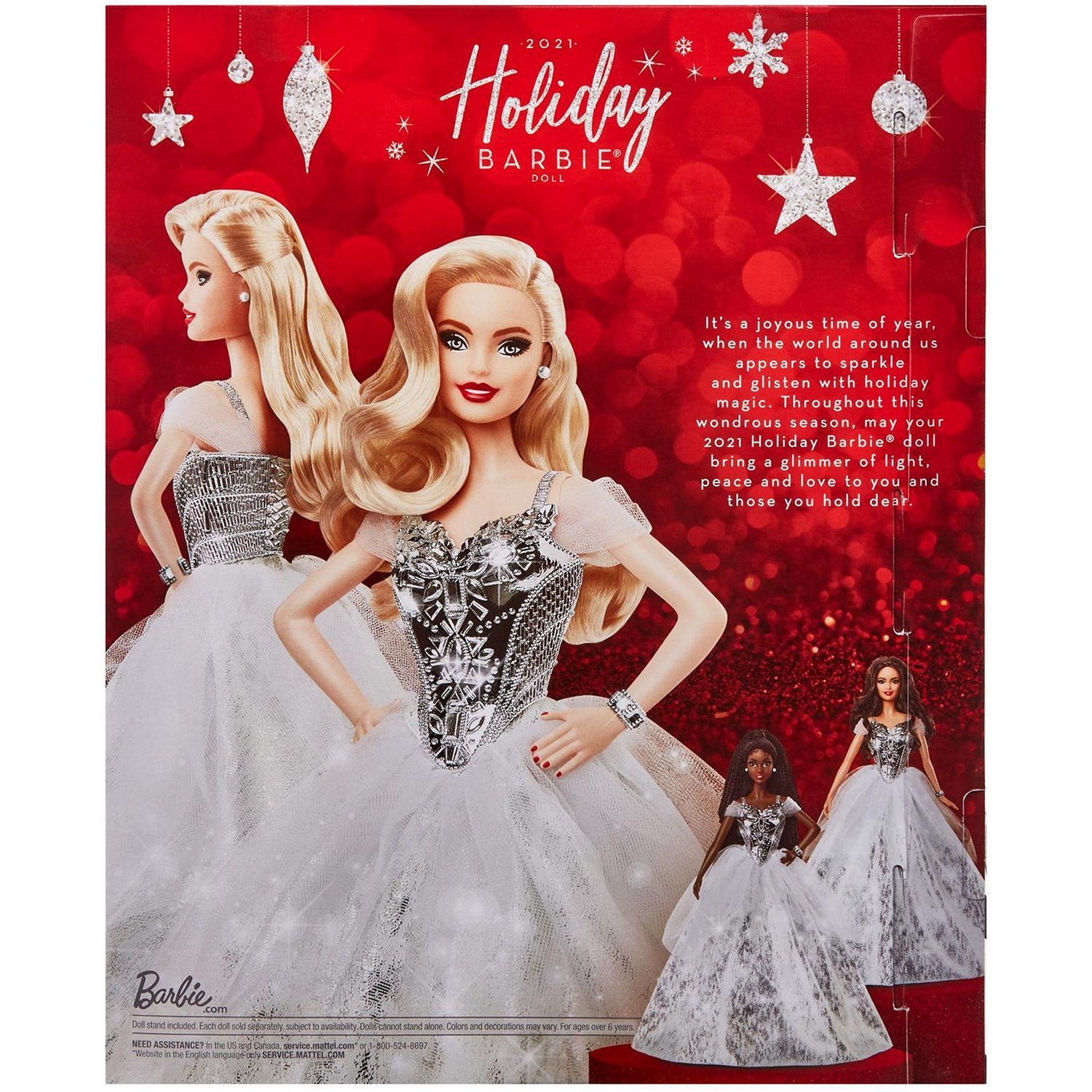 Кукла Barbie GXL21 Праздник Блондинка в серебряном платье