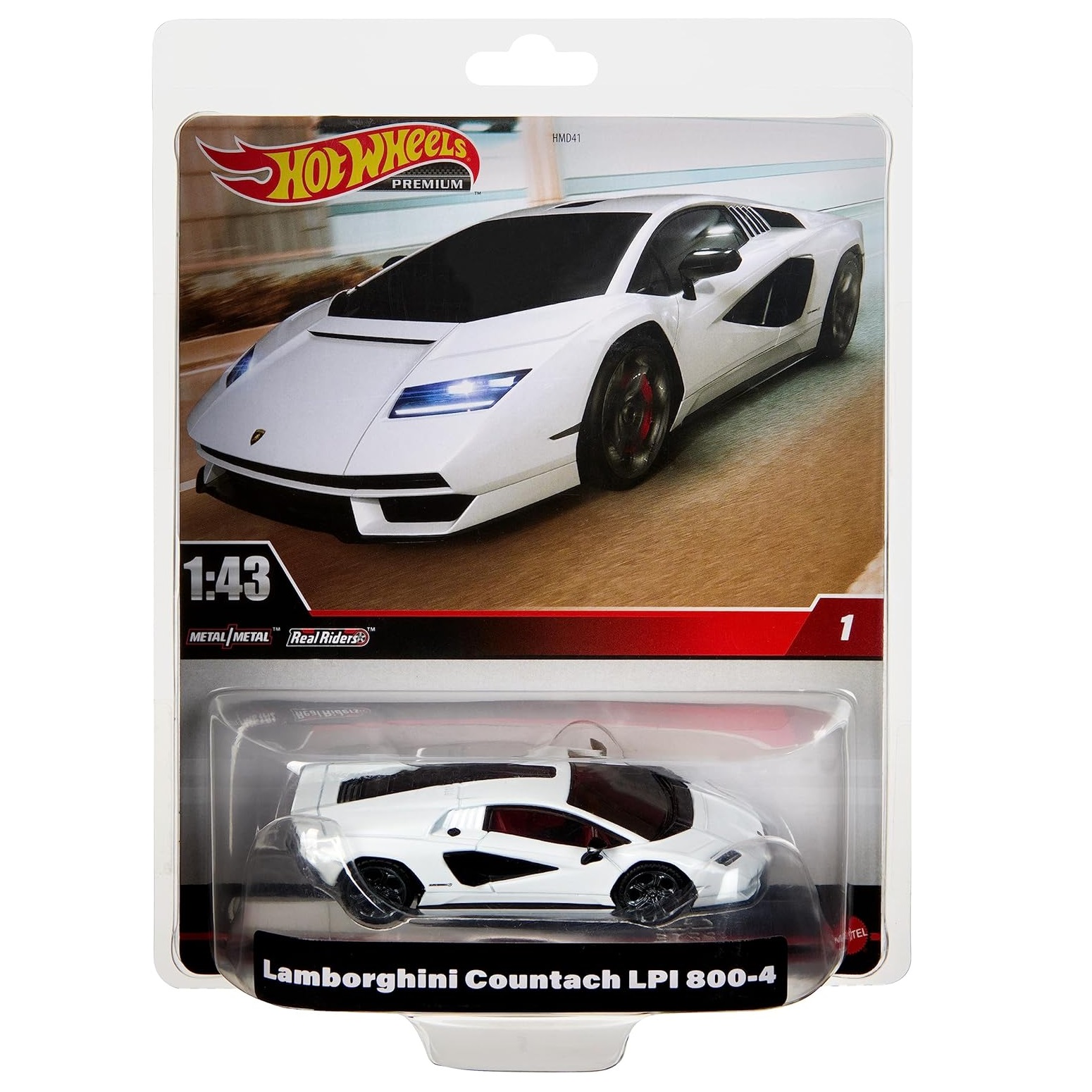 Машинка Hot Wheels Premium HMD49 1:43 Lamborghini Countach LPI 800-4 1/6