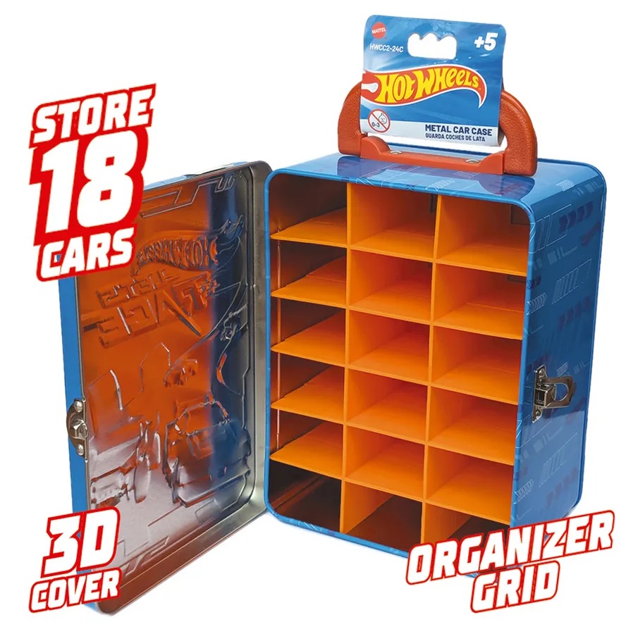 Портативный кейс для хранения 18 машинок Hot Wheels арт.HWCC2-24С
