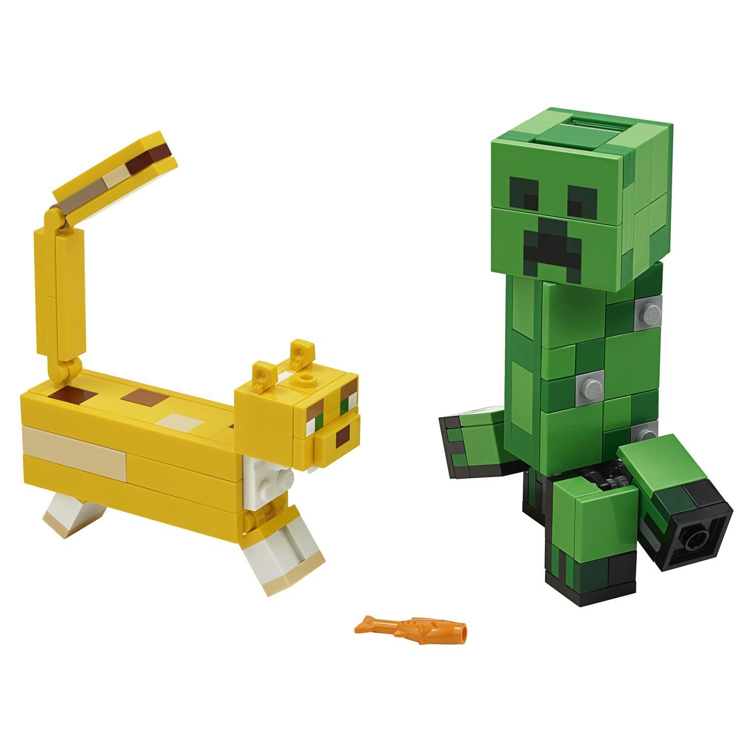 Lego Minecraft 21156 Большие фигурки Minecraft: Крипер и Оцелот