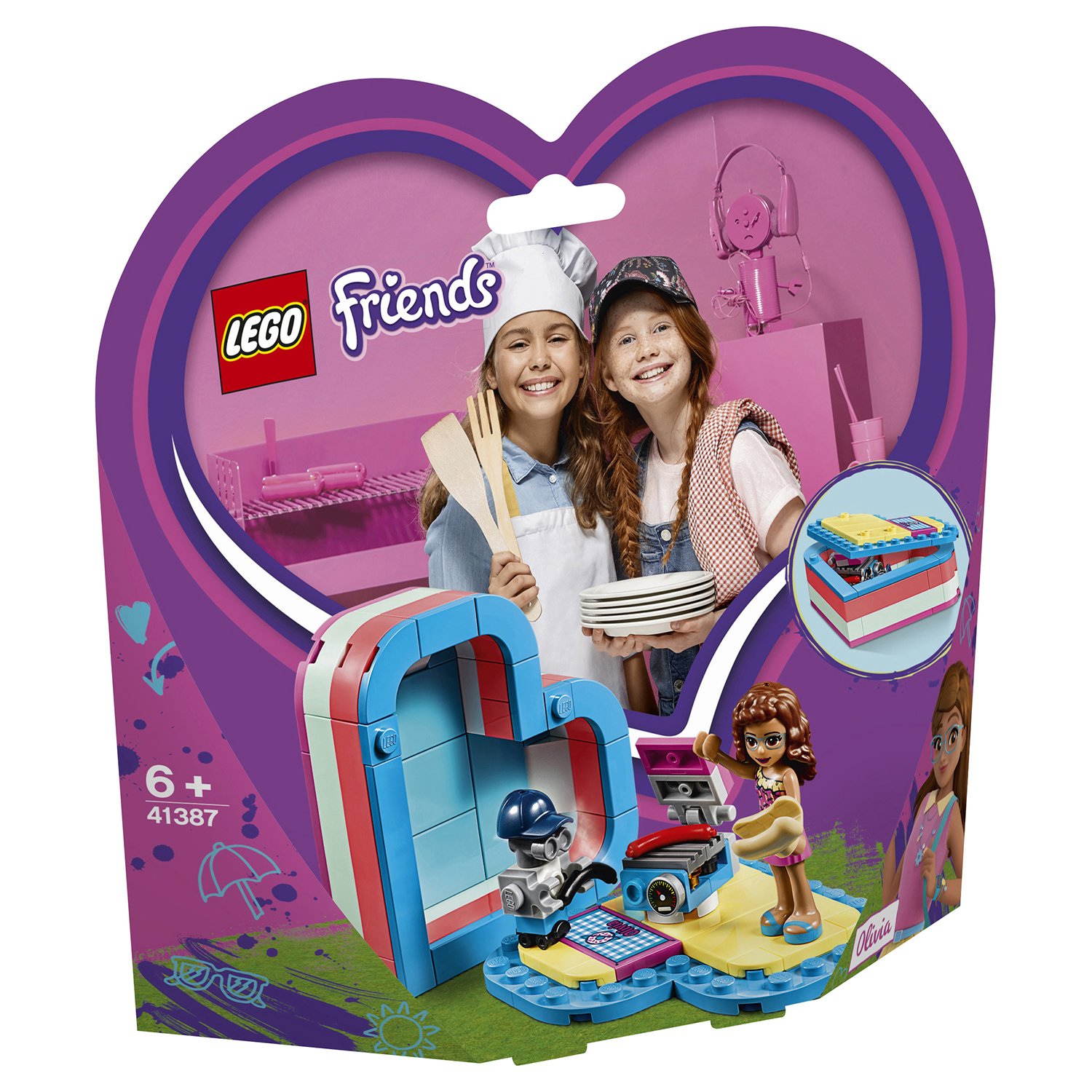 Lego Friends 41387 Летняя шкатулка-сердечко для Оливии