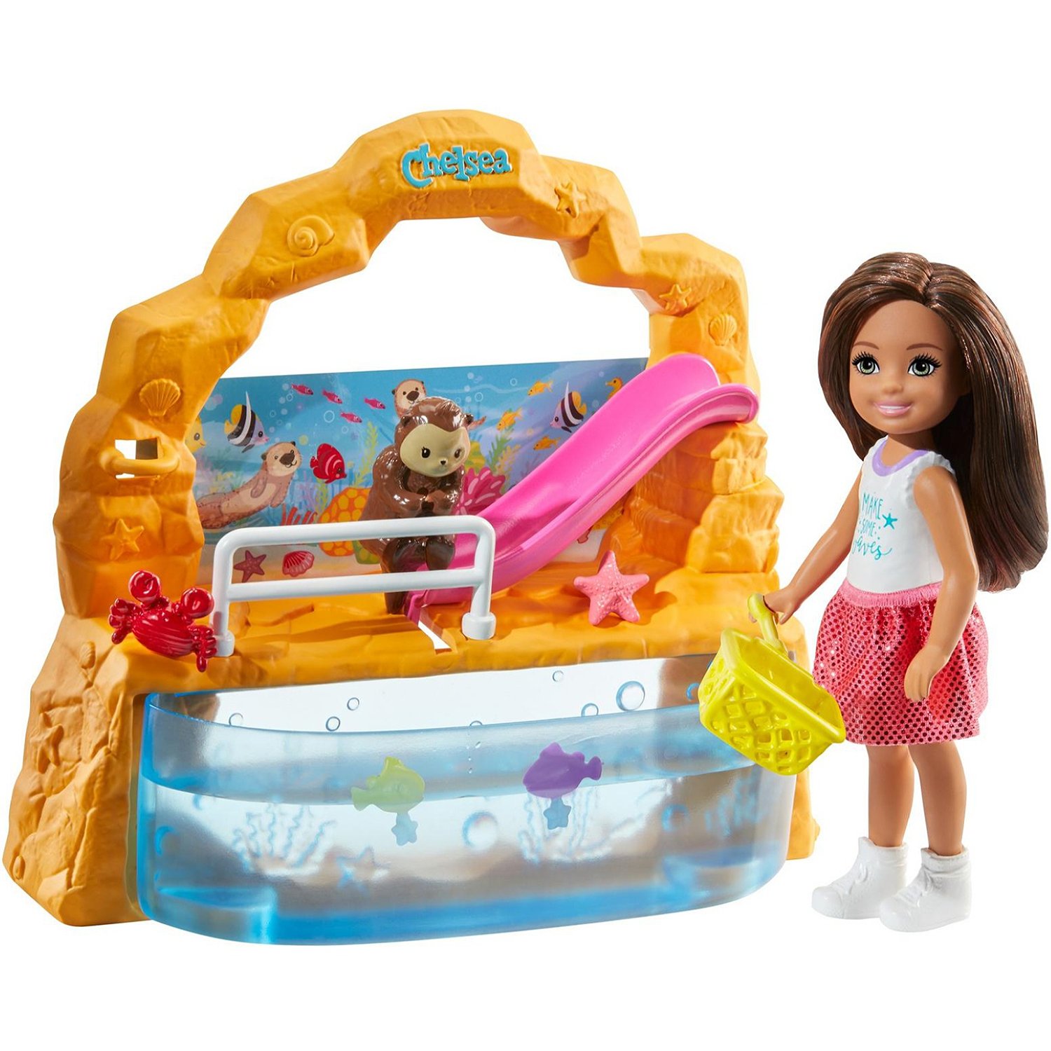 Набор Barbie GHV75 Челси с питомцем + аквариум