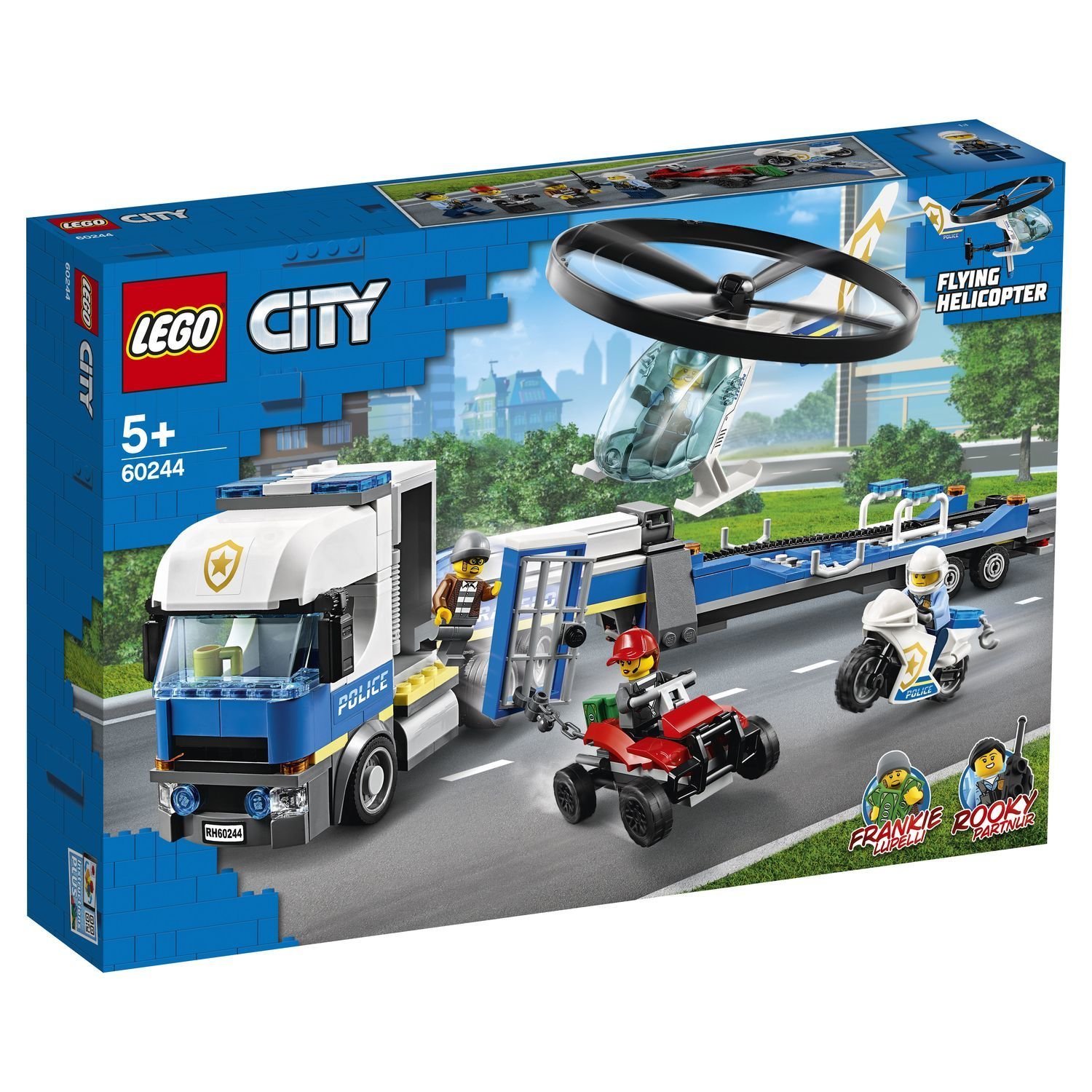 Lego City 60244 Полицейский вертолётный транспорт