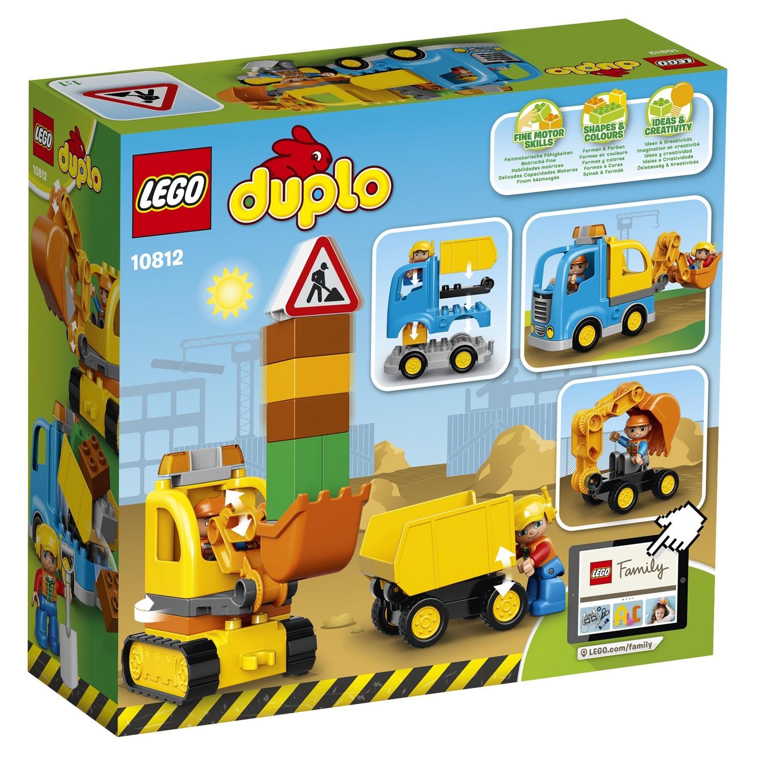 Lego Duplo 10812 Грузовик и гусеничный экскаватор