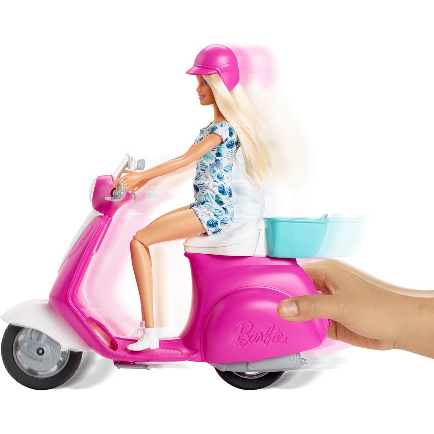 Набор Barbie GBK85 Блондинка на скутере