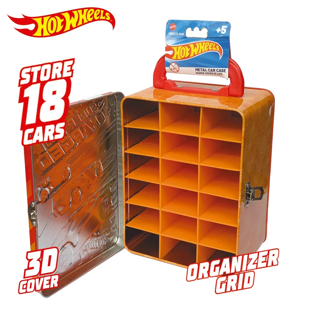 Портативный кейс для хранения 18 машинок Hot Wheels арт.HWCC2-24R