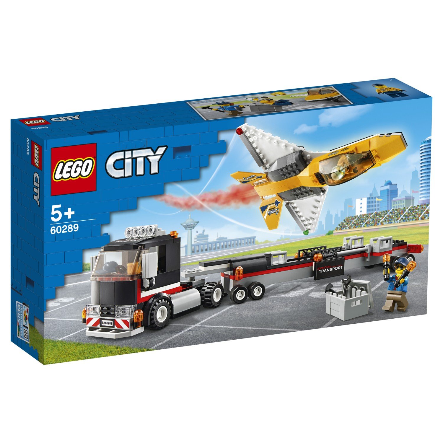 Lego City 60289 Транспортировка самолёта на авиашоу