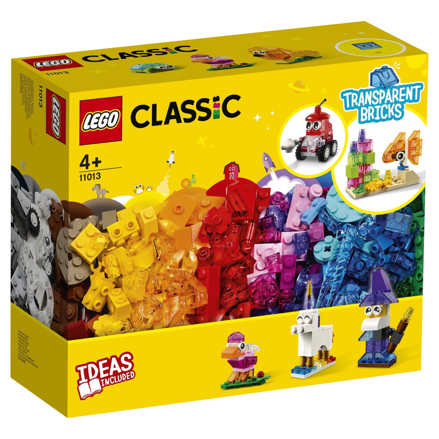 Lego Classic 11013 Прозрачные кубики
