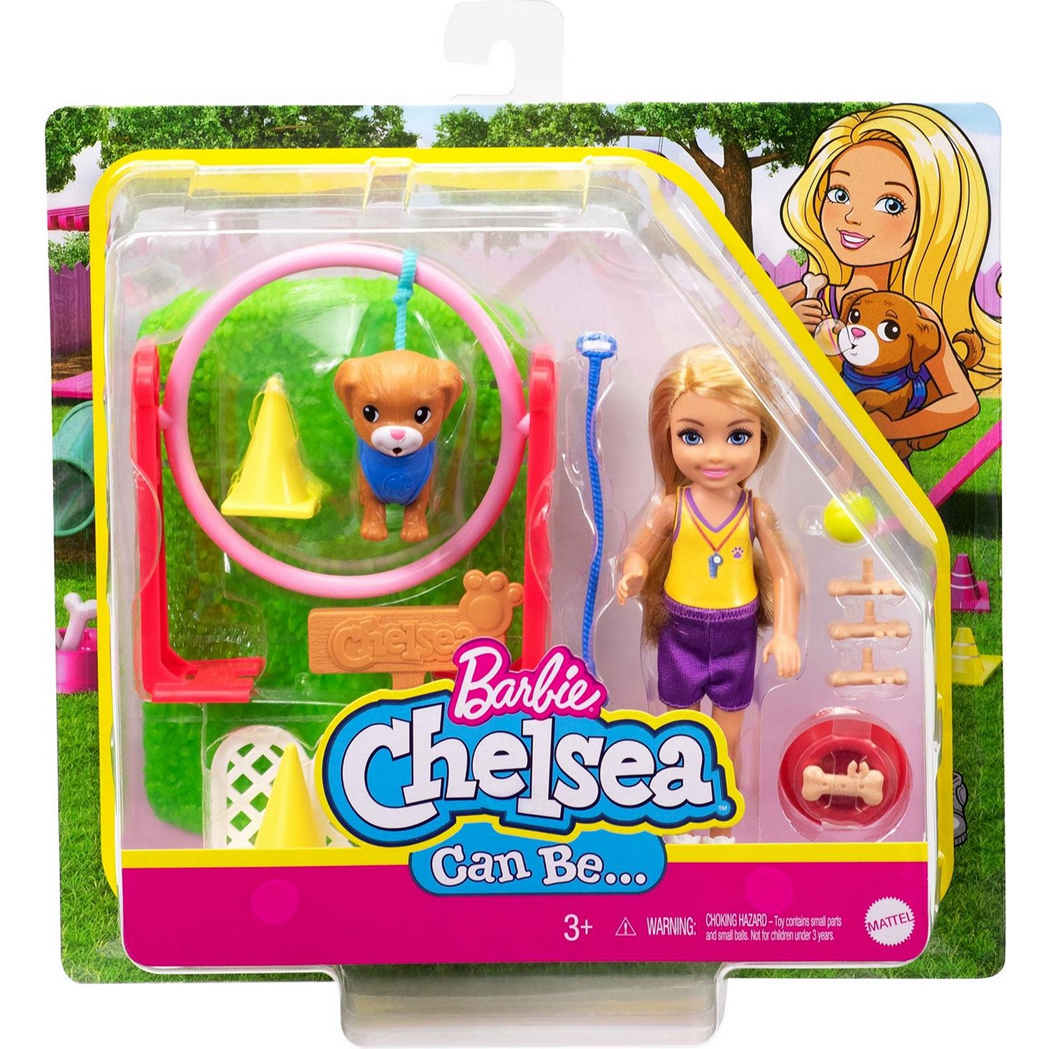 Набор Barbie GTN62 Дрессировщик собак Челси с питомцем