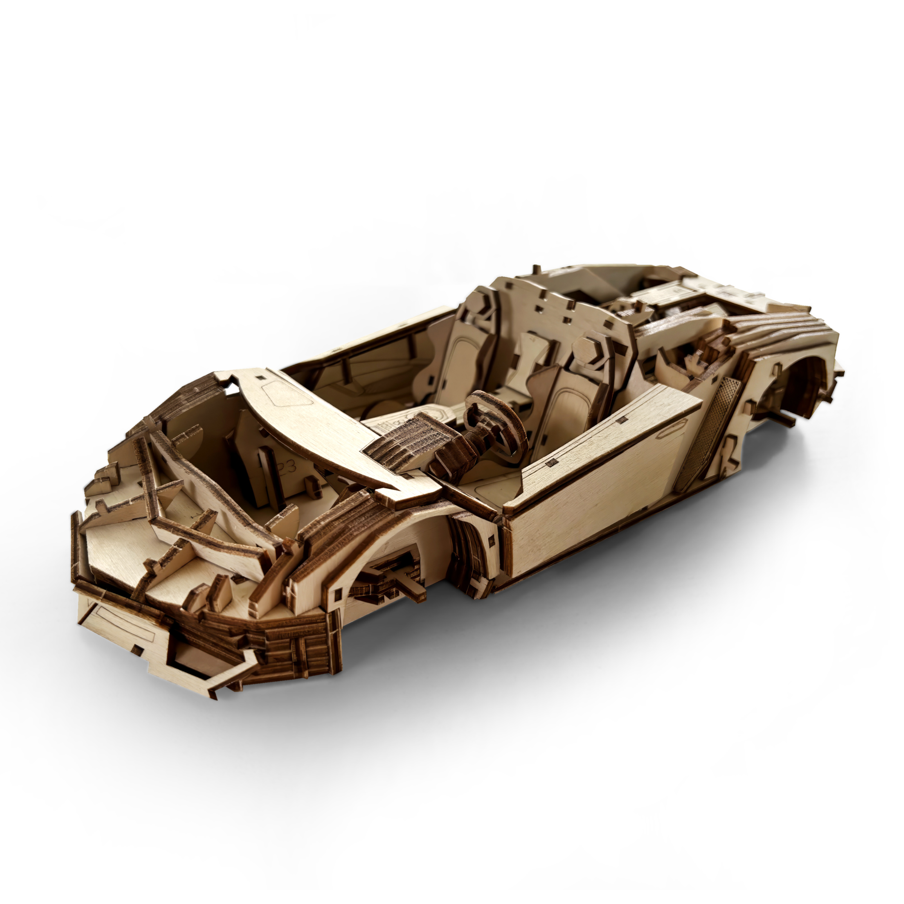 Сборная деревянная модель Baumi Ламборгини Авентадор 1/18 арт.18001