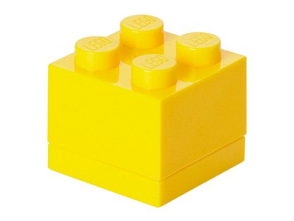 Пластиковый мини-кубик Lego 40111732 для хранения, желтый