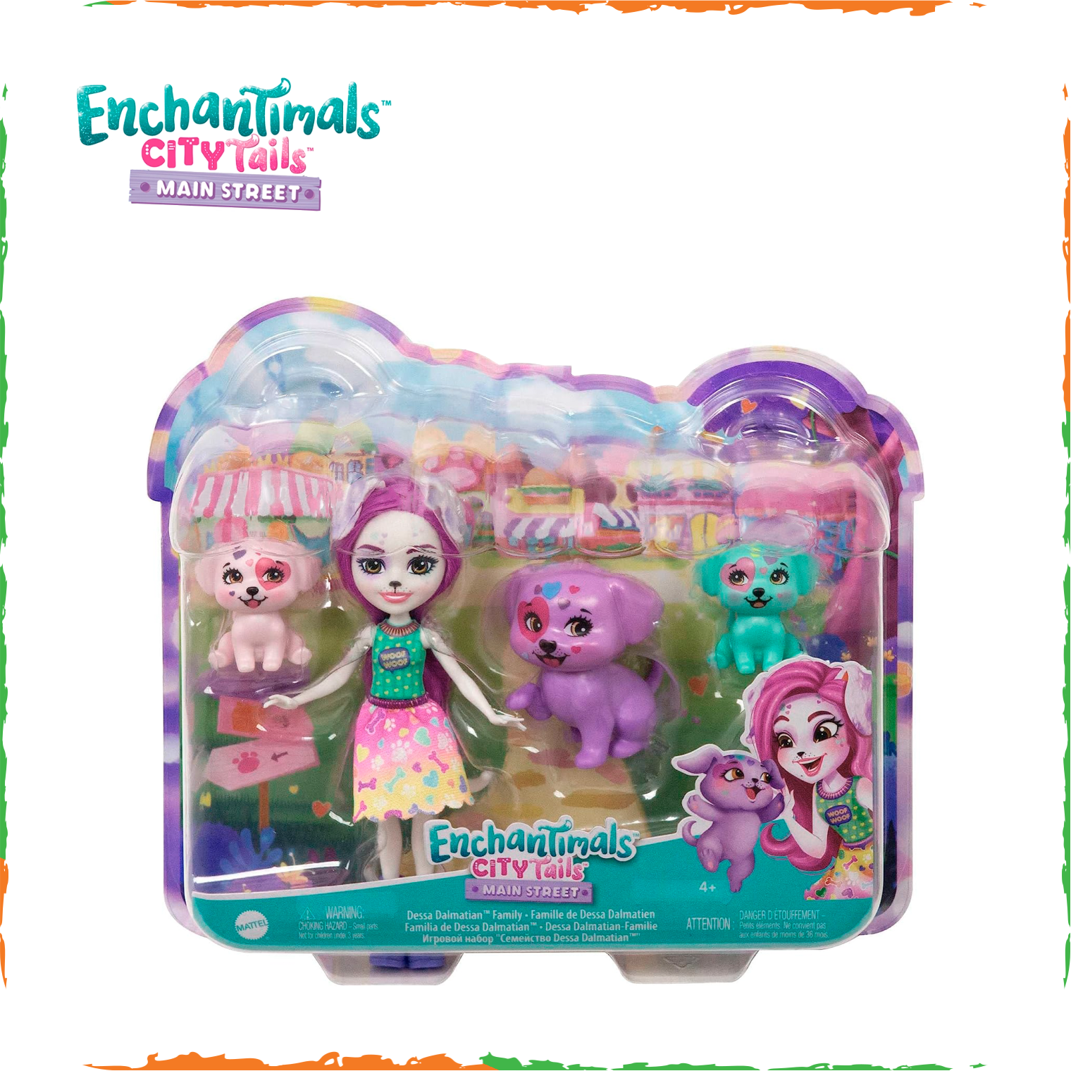 Набор Enchantimals HKN14 Семейство далматинцев Дессы