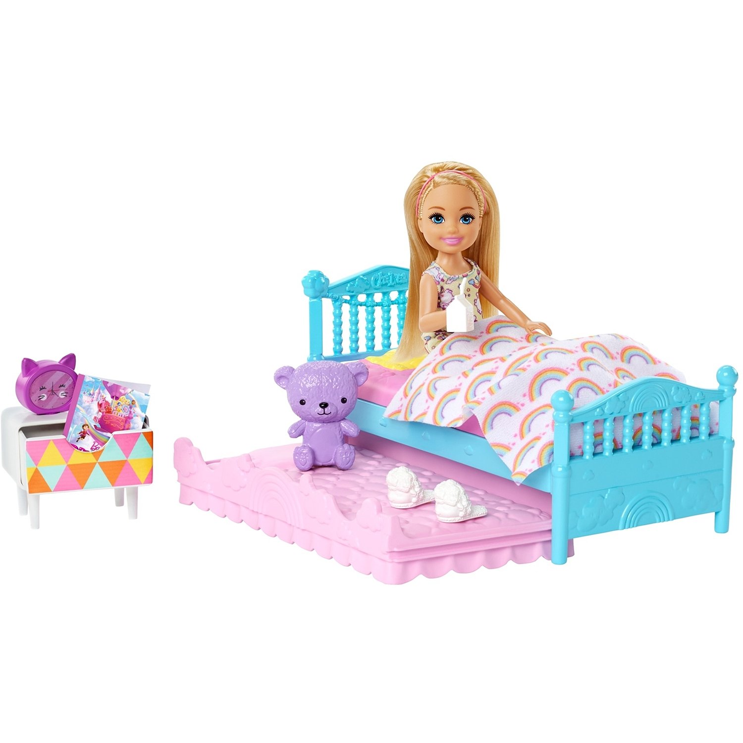 Кукла Barbie Челси и набор мебели спальня, 12 см, fxg83