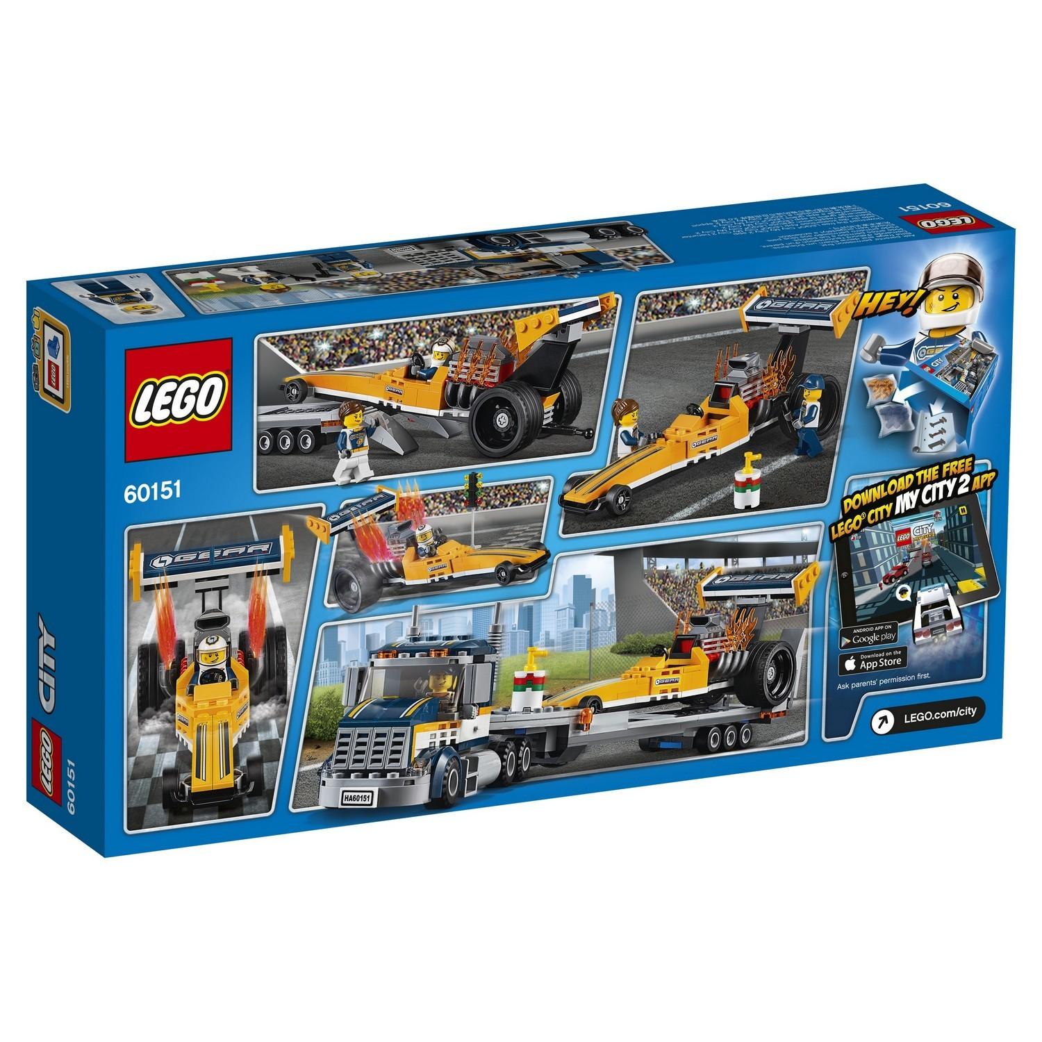 Lego City 60151 Грузовик для перевозки драгстера
