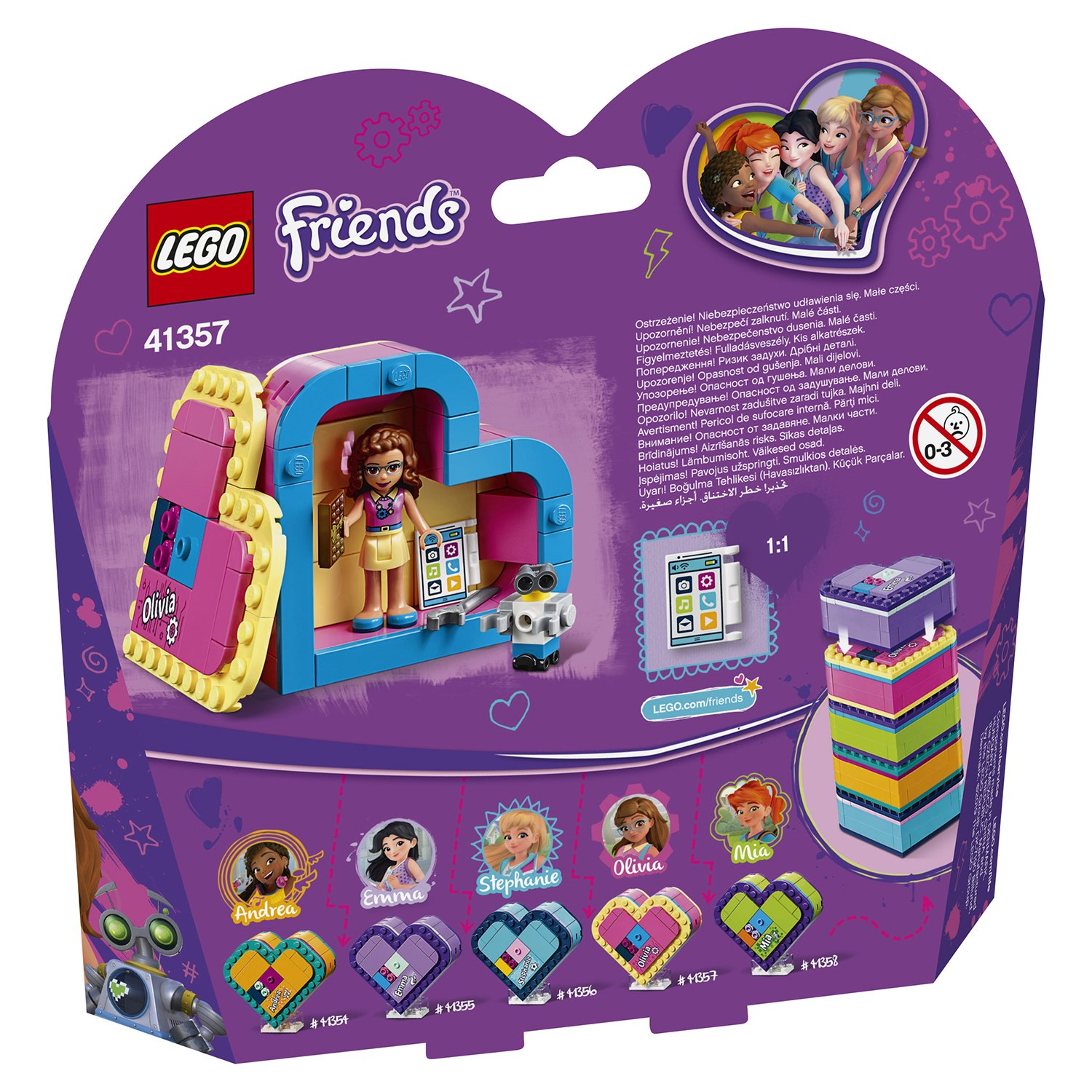 Lego Friends 41357 Шкатулка-сердечко Оливии