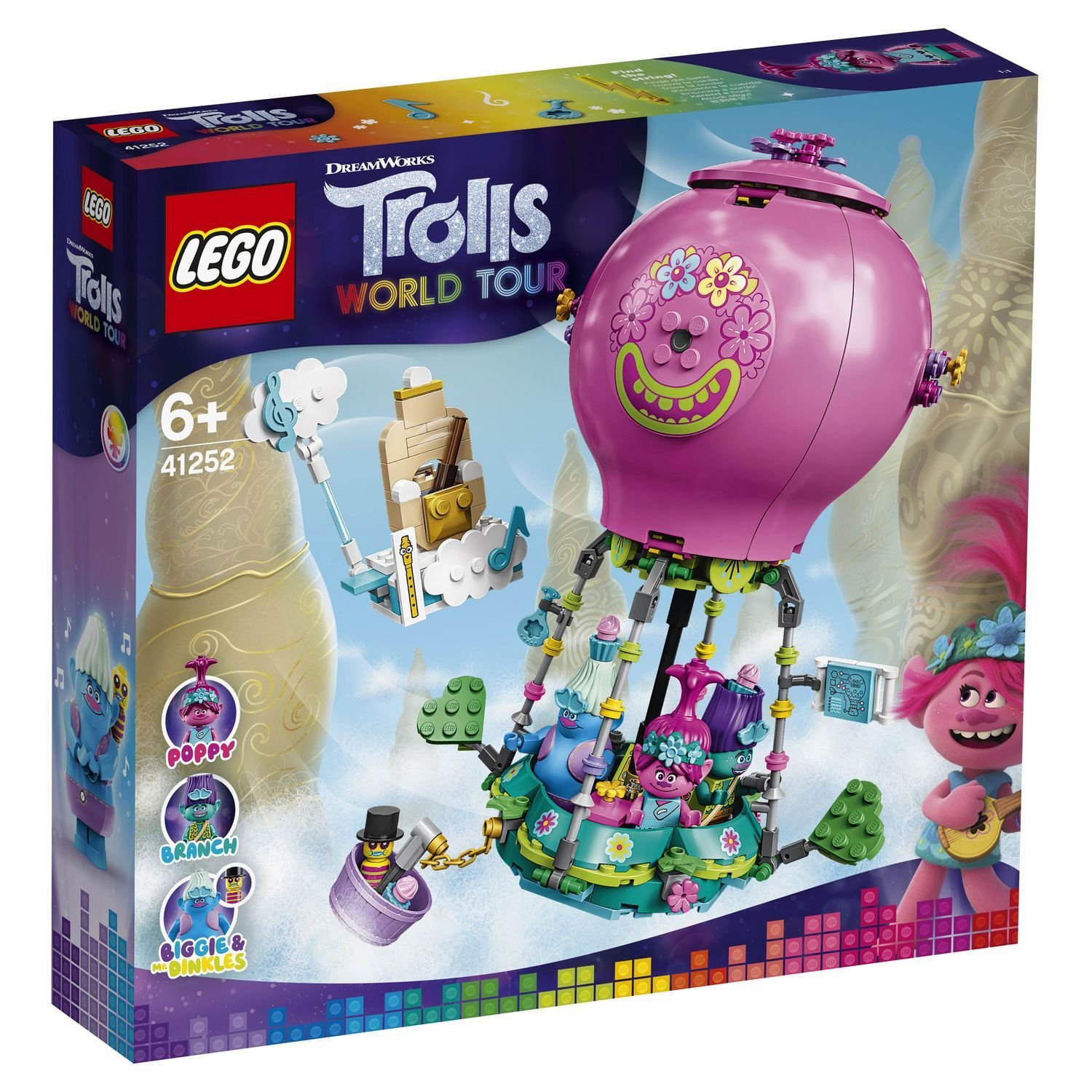 Lego Trolls 41252 Путешествие Розочки на воздушном шаре