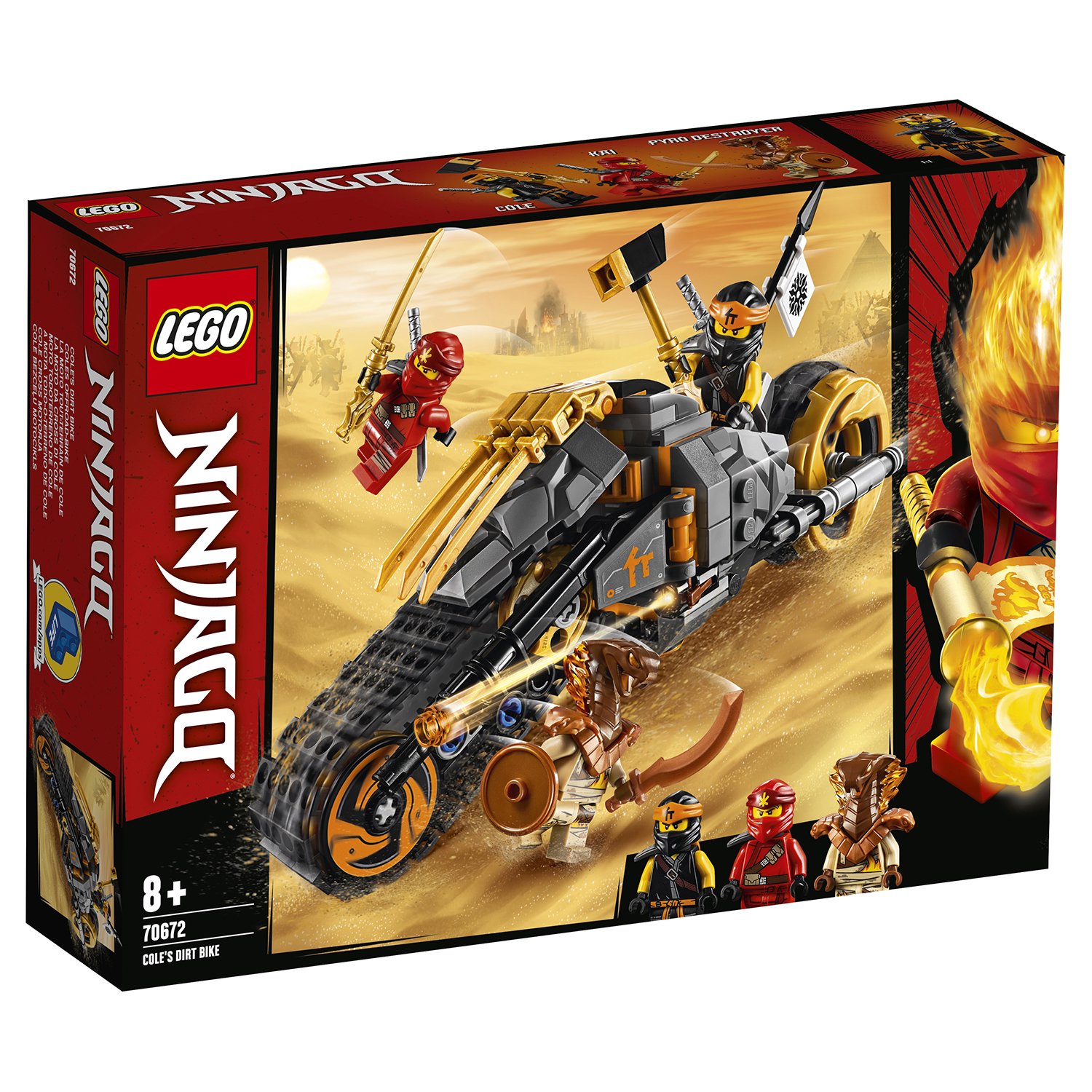 Lego Ninjago 70672 Раллийный мотоцикл Коула