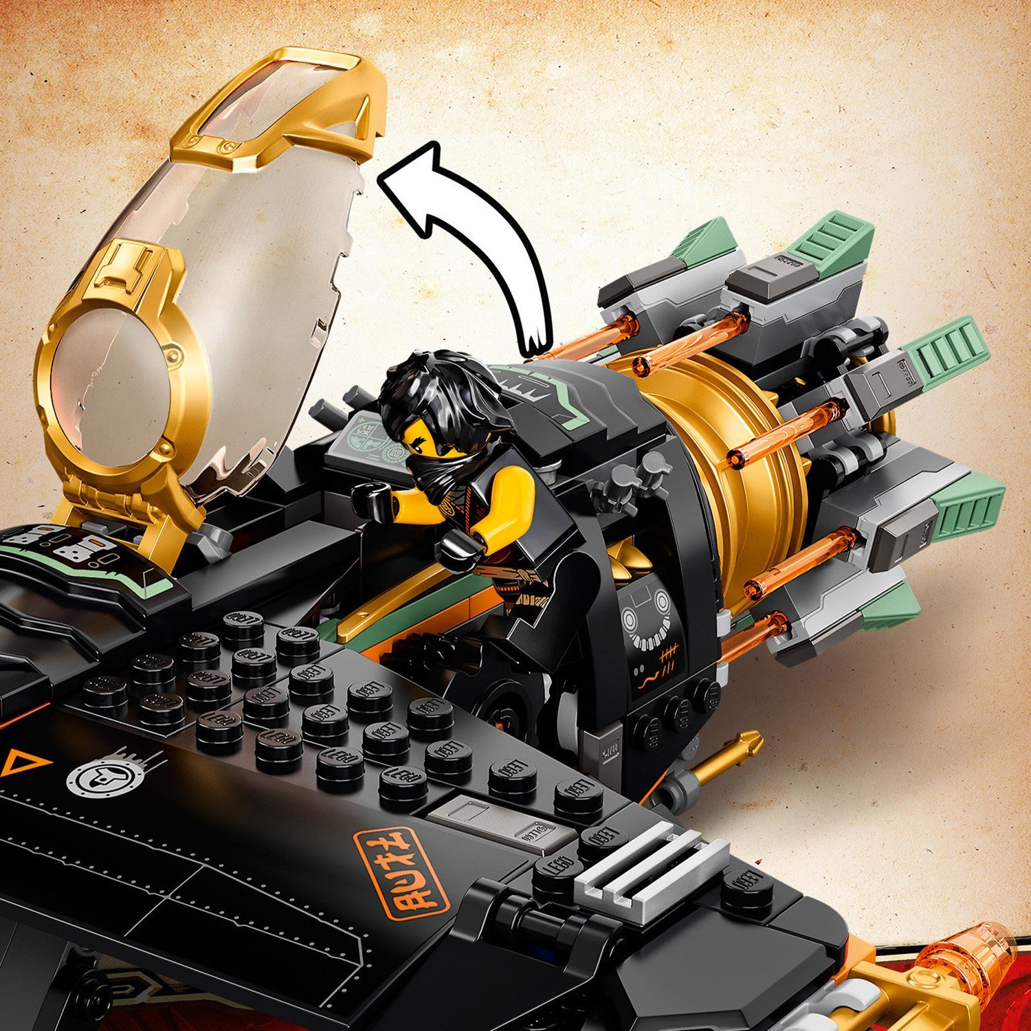 Lego Ninjago 71736 Скорострельный истребитель Коула