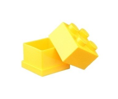 Пластиковый мини-кубик Lego 40111732 для хранения, желтый