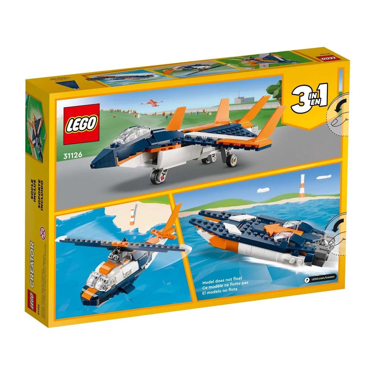Lego Creator 31126 Сверхзвуковой самолёт