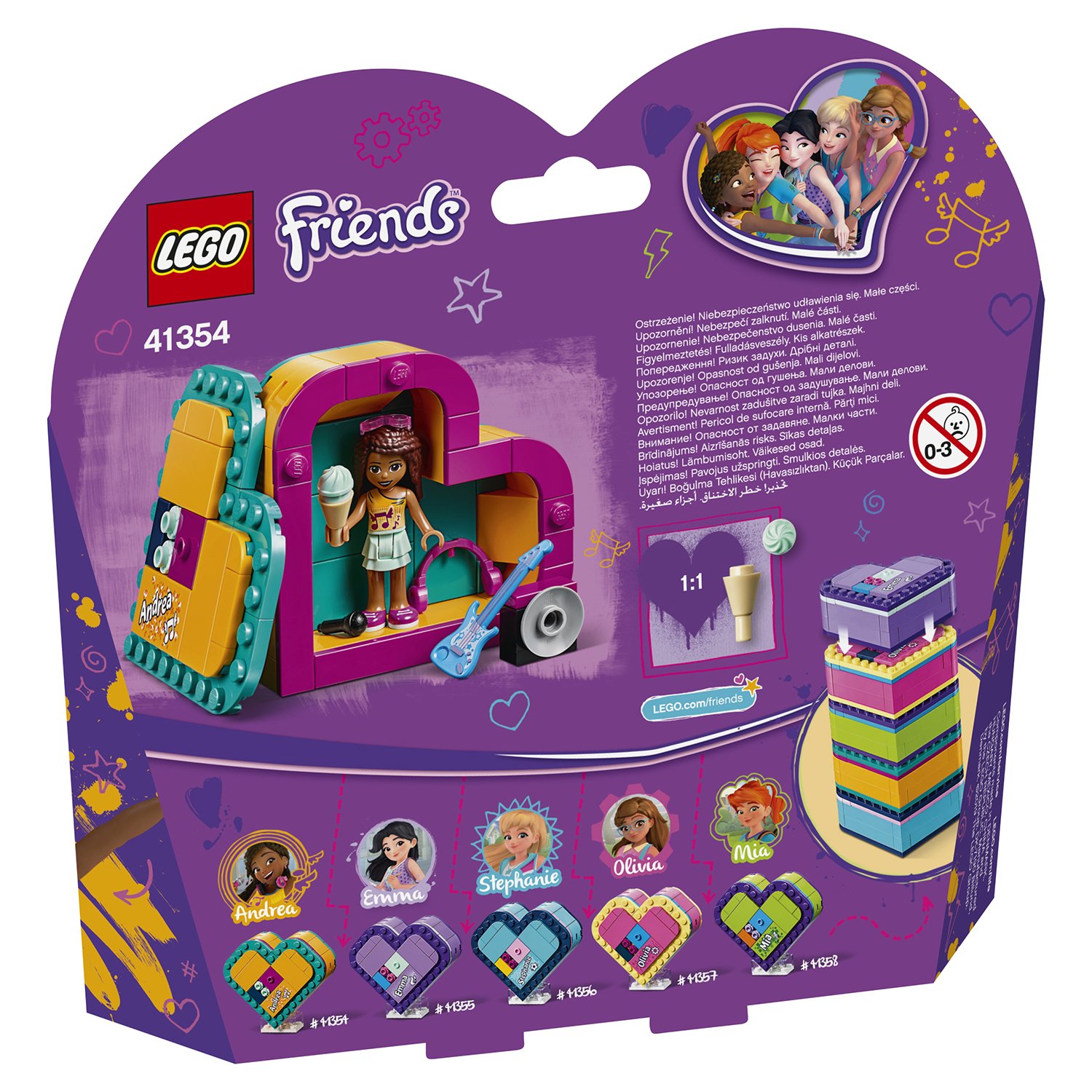 Lego Friends 41354 Шкатулка-сердечко Андреа
