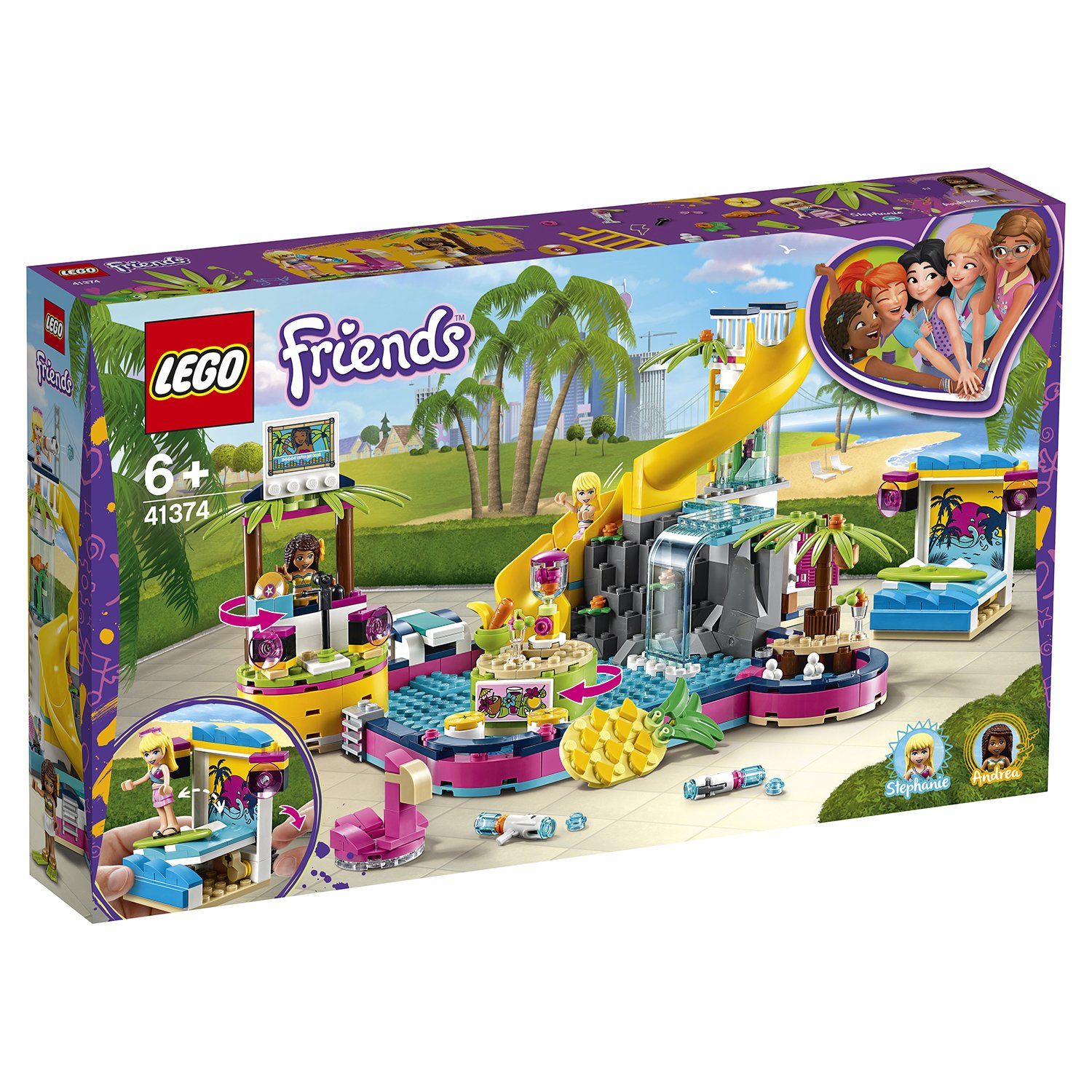 Lego Friends 41374 Вечеринка Андреа у бассейна