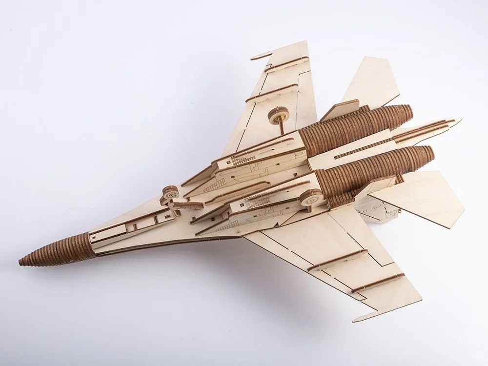 Сборная деревянная модель Baumi Сверхзвуковой истребитель 1/48 арт.11403