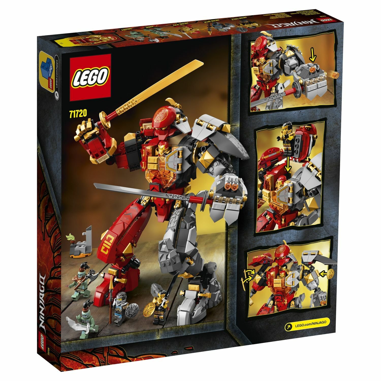 Lego Ninjago 71720 Каменный робот огня