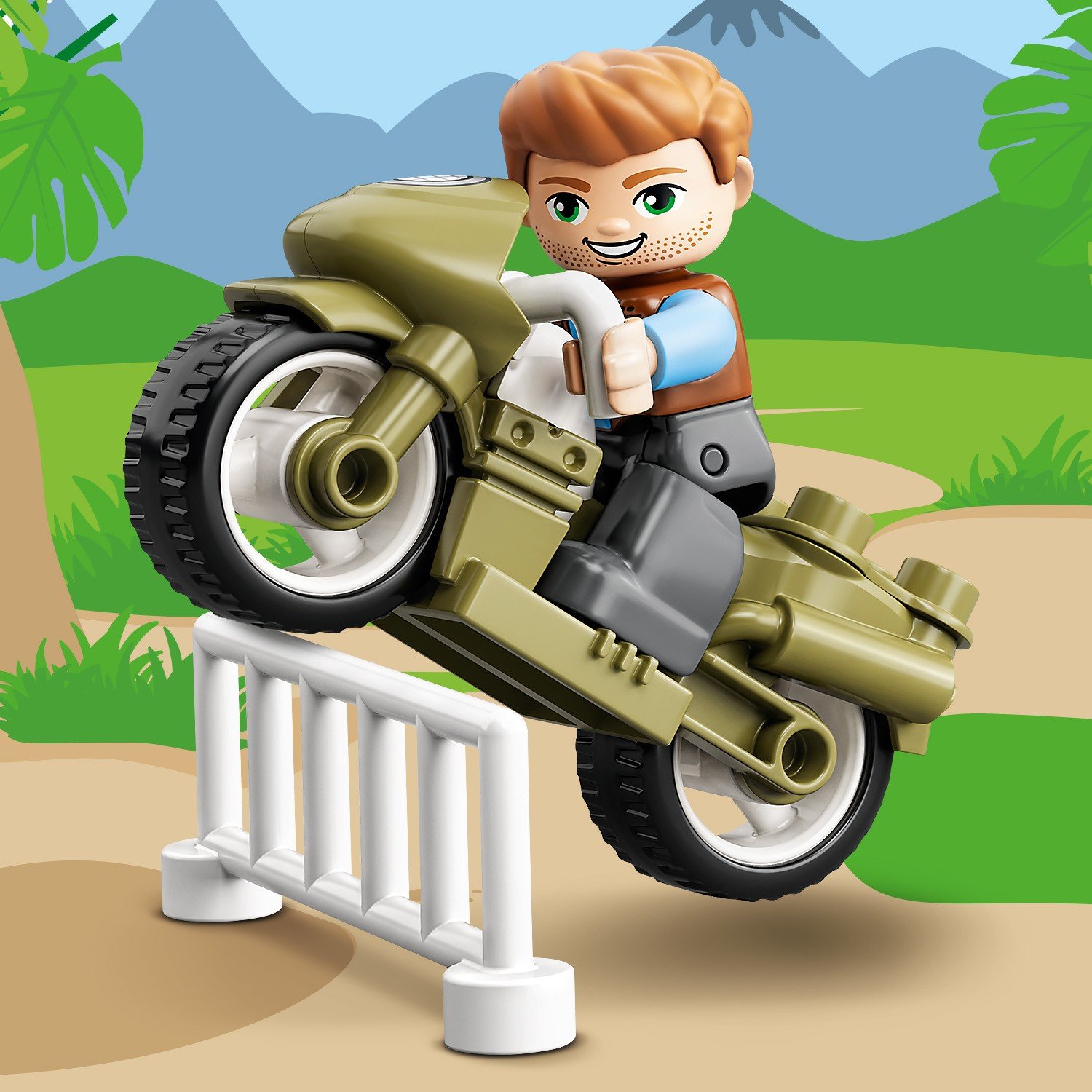 Lego Duplo 10939 Jurassic World Побег динозавров: тираннозавр и трицератопс