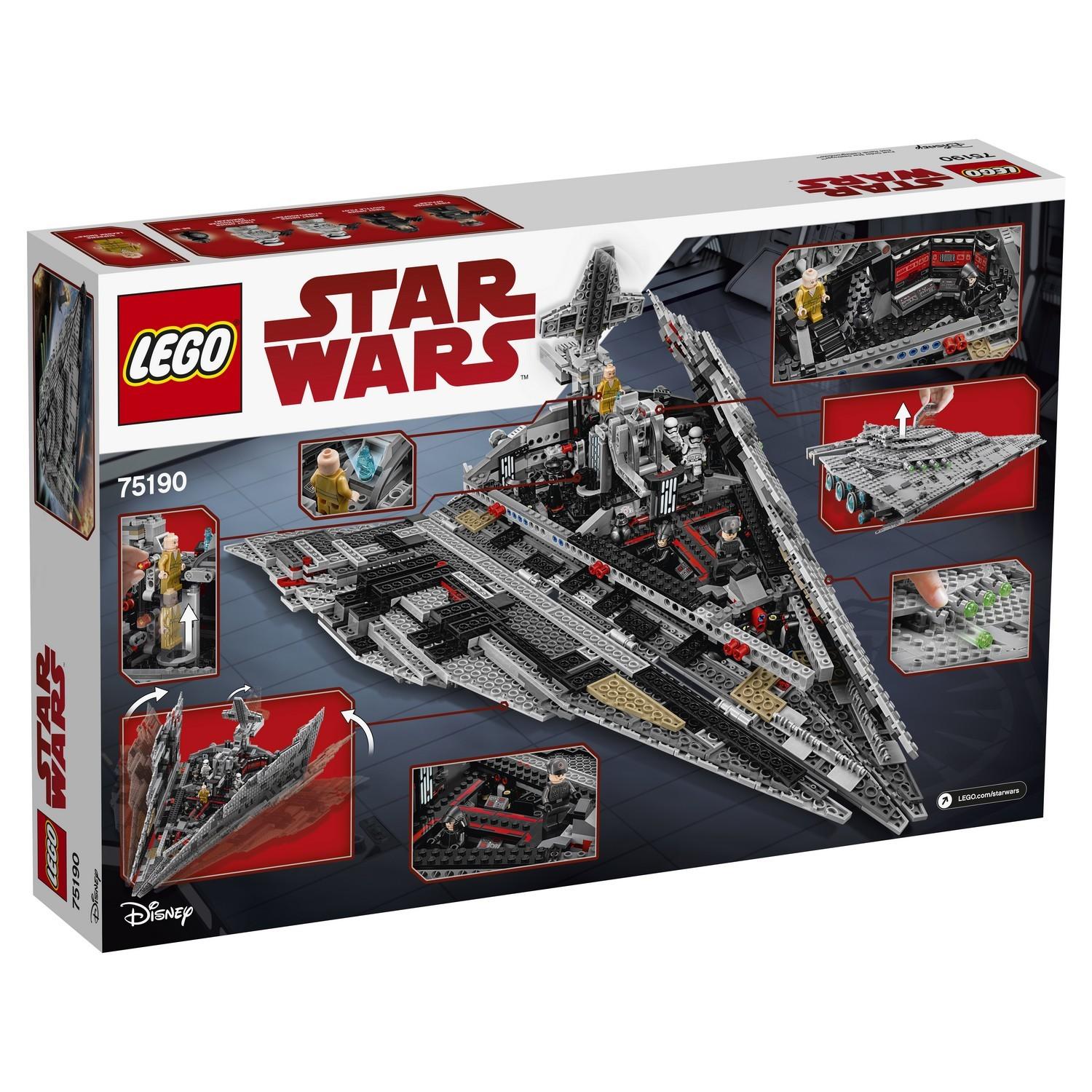 Lego Star Wars 75190 Звездный разрушитель первого ордена