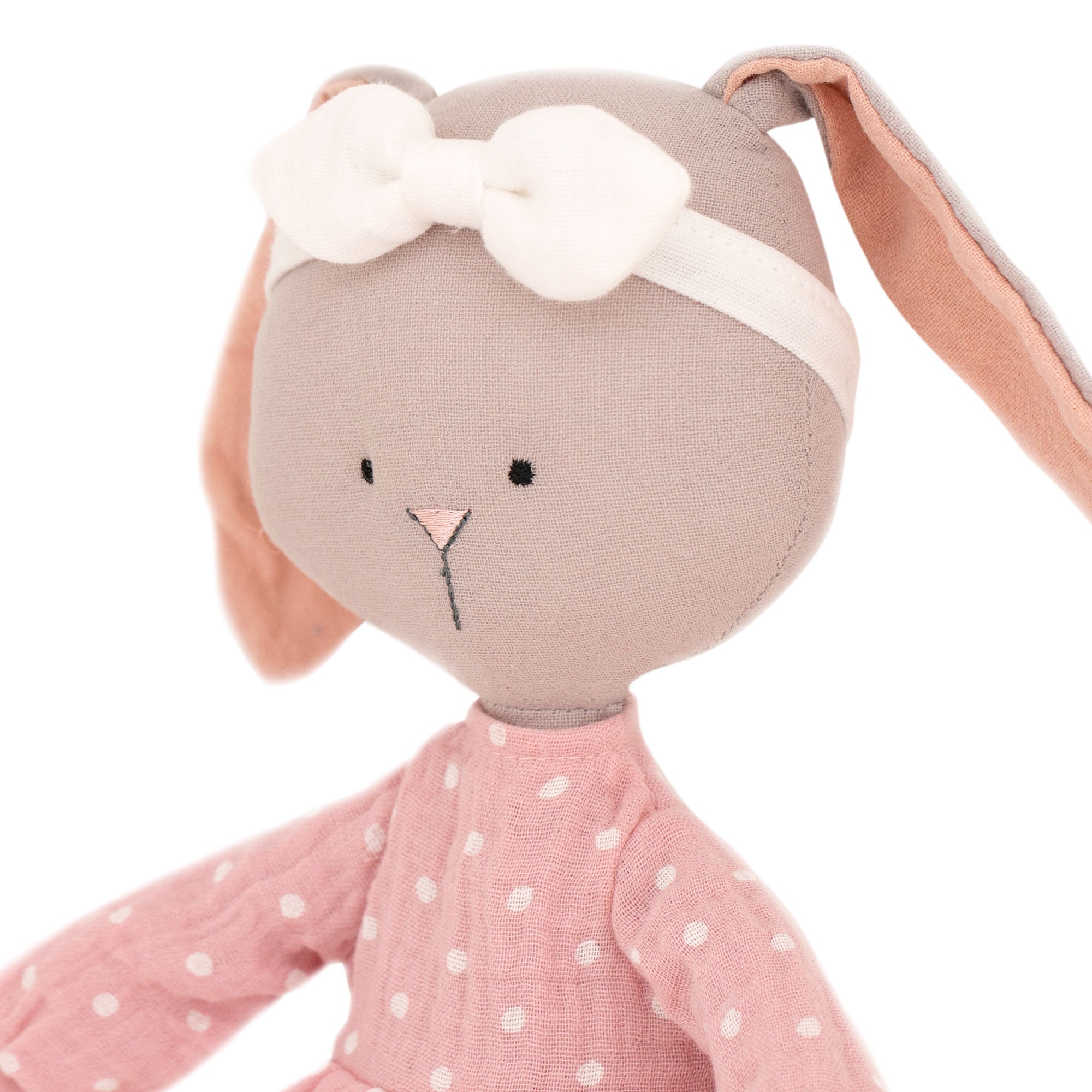 Мягкая игрушка Orange Toys Cotti Motti Зайка Люси в розовом платье арт.CM02-30